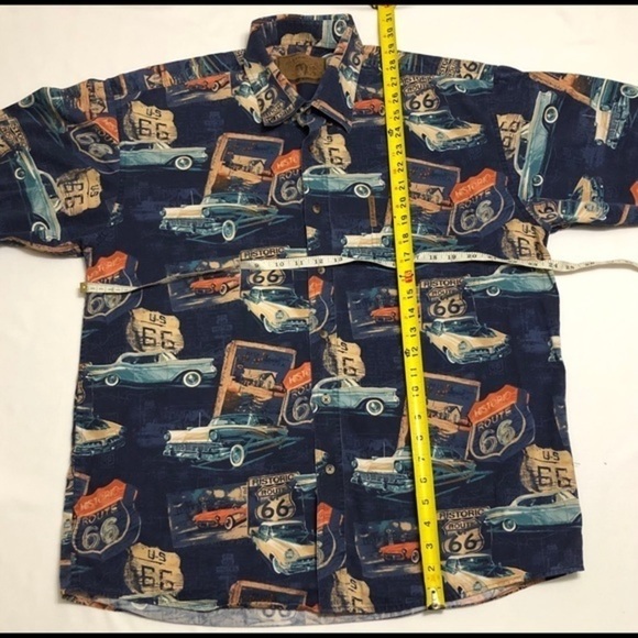 Historic Route 66 Button Up Long Sleeve Shirt - Picture 9 of 9